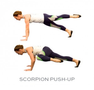 Scorpion-Push-Up